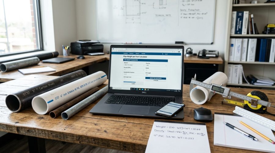 Pipe Weight per Foot Calculator – Steel, PVC & More