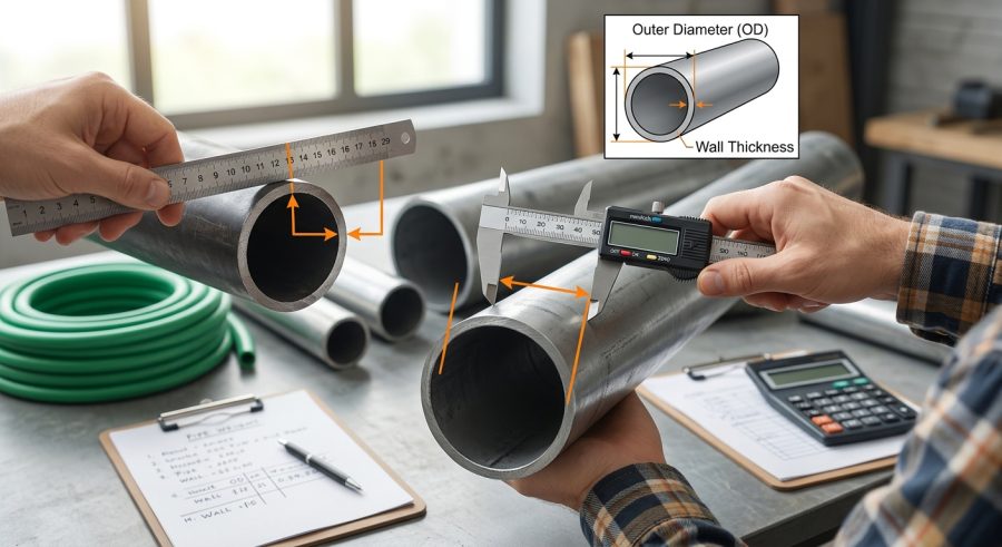 How to Enter Your Pipe Dimensions