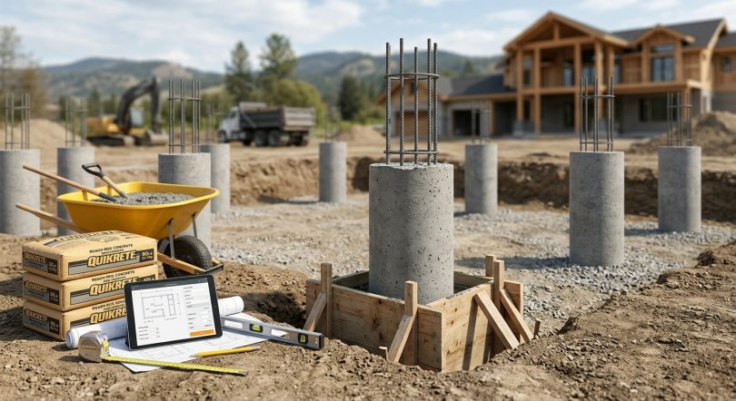 Concrete Pier Calculator: Volume, Bags & Cost Estimator