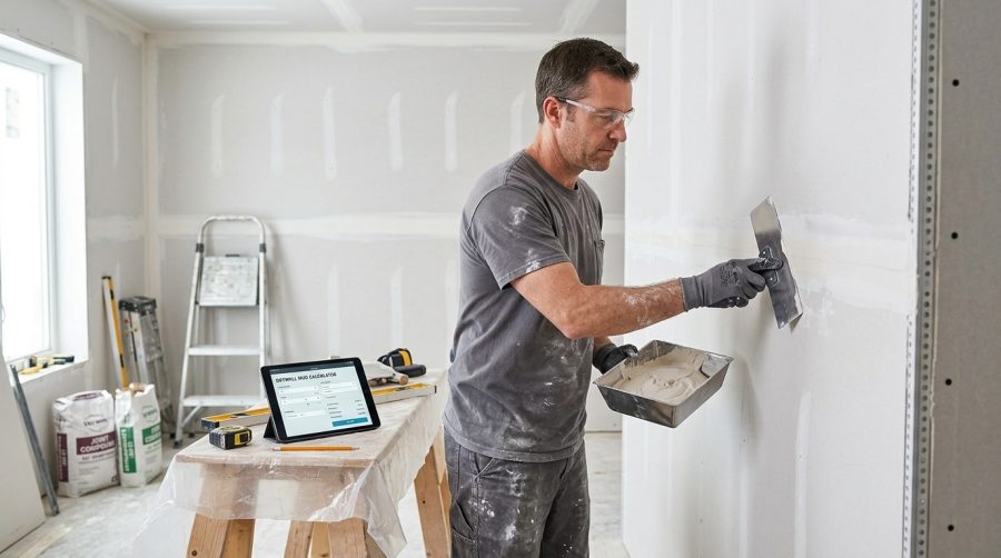 Drywall Mud Calculator: Estimate Joint Compound Needed
