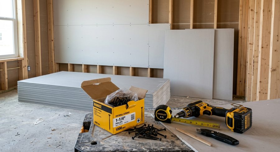 Drywall Screw Calculator: Estimate Screws, Sheets & Boxes