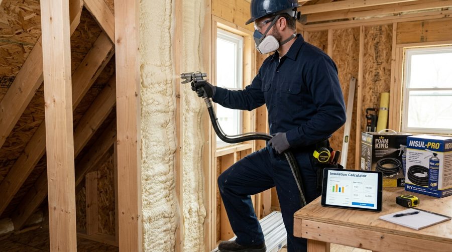 Spray Foam Insulation Calculator: Cost, R-Value & Kits