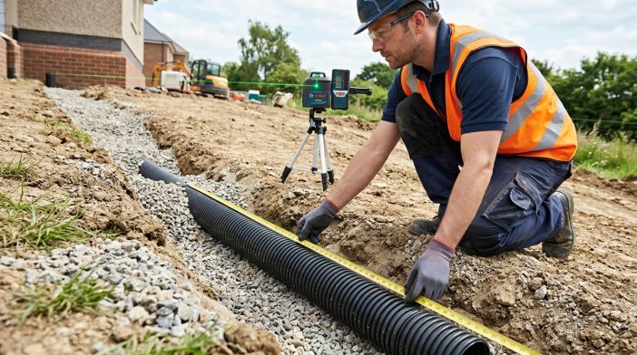 Drainage Slope Calculator: Grade % and Minimum Fall