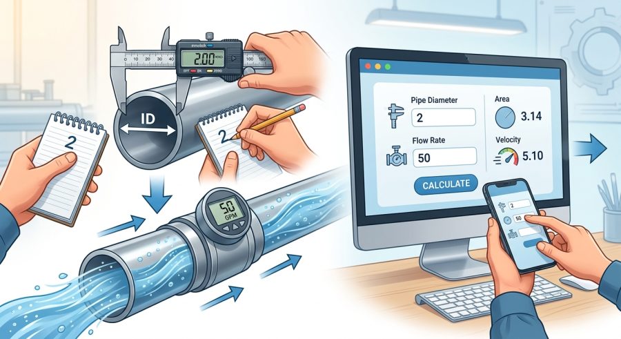 Steps to Find Your Pipe's Flow Speed