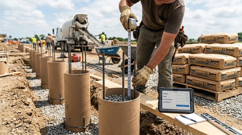 Sonotube Concrete Calculator: Volume, Bags & Cost Estimator