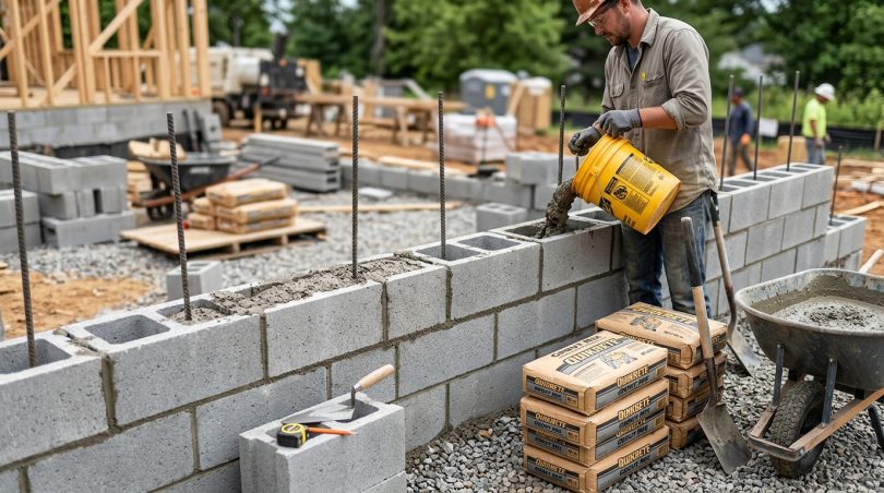 Concrete Block Fill Calculator: Grout Volume & Bags