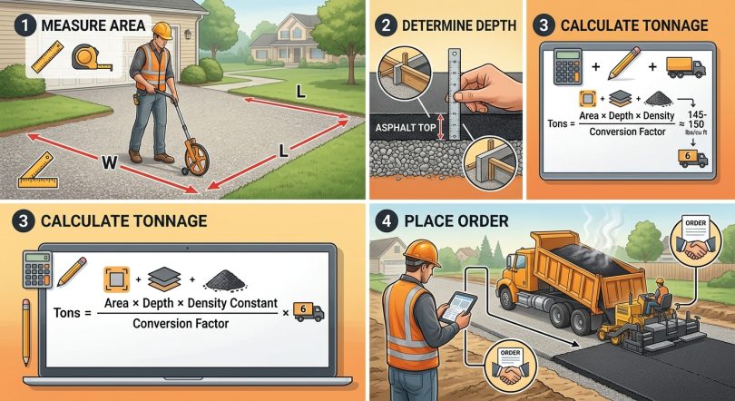 Steps to Estimate Your Asphalt Order