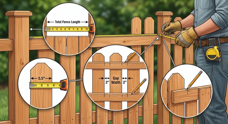 Steps to Find Your Picket Count and Spacing