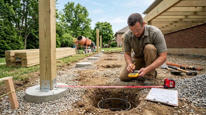 Deck Footing Calculator: Size, Spacing & Concrete Volume